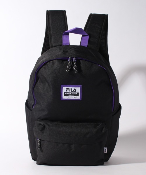 FILA（フィラ）の「【FILA/フィラ】スタンダードデイパック（バックパック/リュック・メンズ・ブラック系その他/トリコロール/ブラック・FREE）」の8枚目の写真