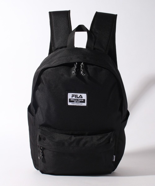 FILA（フィラ）の「【FILA/フィラ】スタンダードデイパック（バックパック/リュック・メンズ・ブラック系その他/トリコロール/ブラック・FREE）」の7枚目の写真