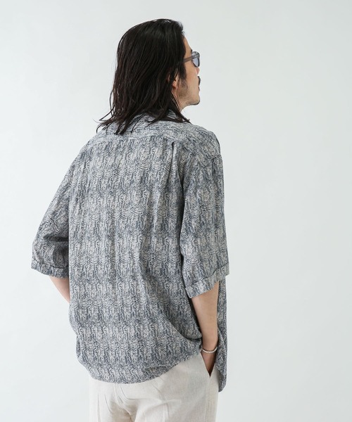 TOWNCRAFT（タウンクラフト）の「『別注』TOWNCRAFT×Sonny Label　総柄ショートスリーブシャツ（シャツ/ブラウス・メンズ・ホワイト系その他/ブラック系その他/ベージュ系その他/ブルー系その他・MEDIUM/LARGE）」の10枚目の写真