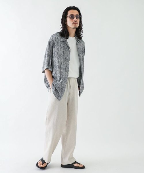 TOWNCRAFT（タウンクラフト）の「『別注』TOWNCRAFT×Sonny Label　総柄ショートスリーブシャツ（シャツ/ブラウス・メンズ・ホワイト系その他/ブラック系その他/ベージュ系その他/ブルー系その他・MEDIUM/LARGE）」の12枚目の写真