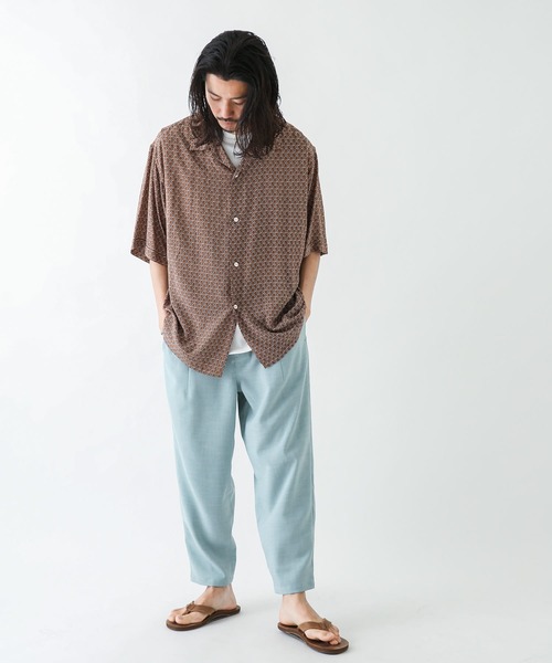 TOWNCRAFT（タウンクラフト）の「『別注』TOWNCRAFT×Sonny Label　総柄ショートスリーブシャツ（シャツ/ブラウス・メンズ・ホワイト系その他/ブラック系その他/ベージュ系その他/ブルー系その他・MEDIUM/LARGE）」の19枚目の写真