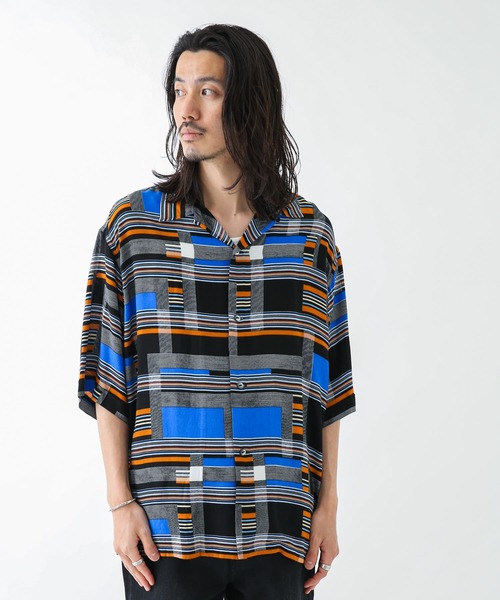 TOWNCRAFT（タウンクラフト）の「『別注』TOWNCRAFT×Sonny Label　総柄ショートスリーブシャツ（シャツ/ブラウス・メンズ・ホワイト系その他/ブラック系その他/ベージュ系その他/ブルー系その他・MEDIUM/LARGE）」の21枚目の写真