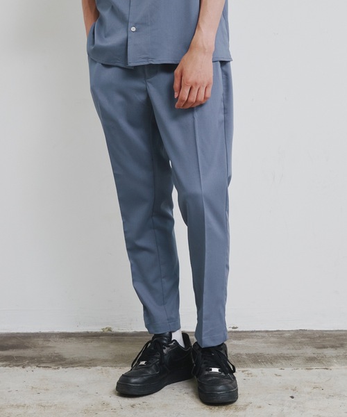 Magine（マージン）の「【SELECT】IR:TR ストレッチ ウエストシャーリング テーパード アンクルパンツ（スラックス・メンズ・ブラック/ベージュ/グリーン/モカ/カーキ/サックスブルー・M/L/XL）」の6枚目の写真