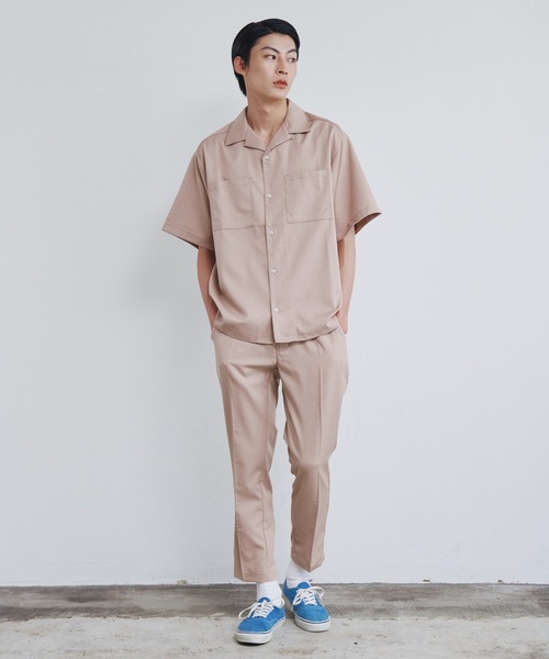 Magine（マージン）の「【SELECT】IR:TR ストレッチ ウエストシャーリング テーパード アンクルパンツ（スラックス・メンズ・ブラック/ベージュ/グリーン/モカ/カーキ/サックスブルー・M/L/XL）」の18枚目の写真