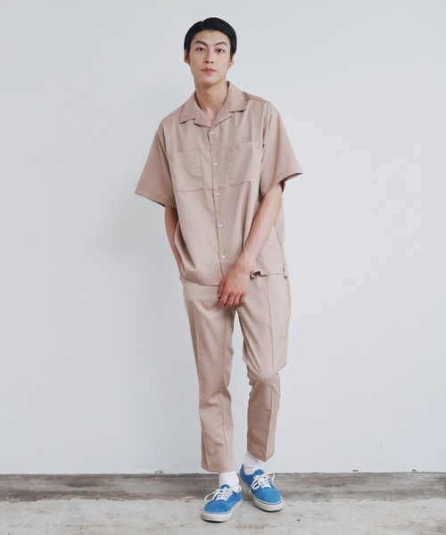 Magine（マージン）の「【SELECT】IR:TR ストレッチ ウエストシャーリング テーパード アンクルパンツ（スラックス・メンズ・ブラック/ベージュ/グリーン/モカ/カーキ/サックスブルー・M/L/XL）」の11枚目の写真