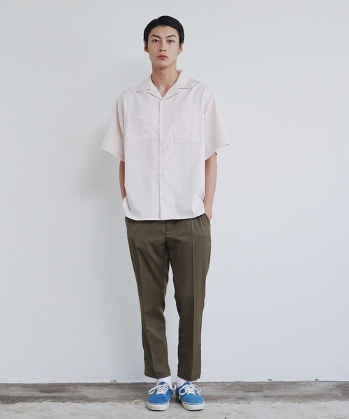 Magine（マージン）の「【SELECT】IR:TR ストレッチ ウエストシャーリング テーパード アンクルパンツ（スラックス・メンズ・ブラック/ベージュ/グリーン/モカ/カーキ/サックスブルー・M/L/XL）」の12枚目の写真