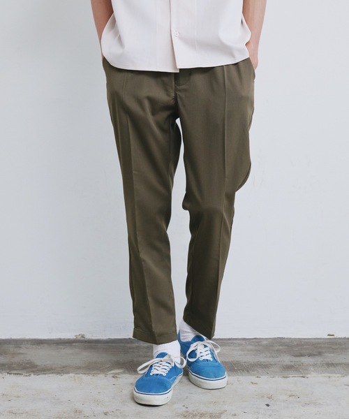 Magine（マージン）の「【SELECT】IR:TR ストレッチ ウエストシャーリング テーパード アンクルパンツ（スラックス・メンズ・ブラック/ベージュ/グリーン/モカ/カーキ/サックスブルー・M/L/XL）」の15枚目の写真