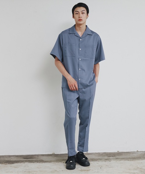 Magine（マージン）の「【SELECT】IR:TR ストレッチ ウエストシャーリング テーパード アンクルパンツ（スラックス・メンズ・ブラック/ベージュ/グリーン/モカ/カーキ/サックスブルー・M/L/XL）」の20枚目の写真