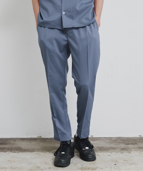 Magine（マージン）の「【SELECT】IR:TR ストレッチ ウエストシャーリング テーパード アンクルパンツ（スラックス・メンズ・ブラック/ベージュ/グリーン/モカ/カーキ/サックスブルー・M/L/XL）」の16枚目の写真