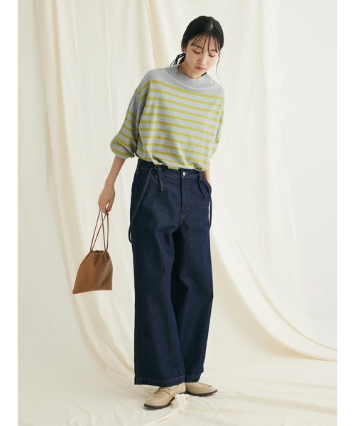 CRAFT STANDARD BOUTIQUE（クラフトスタンダードブティック）の「とてもちボーダーニットプルオーバー（ニット/セーター・レディース・オフホワイト/ブラック/杢グレー・FREE）」の11枚目の写真