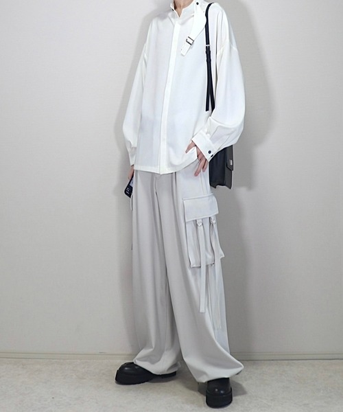 美品୨୧ADAM ET ROPÉ 2WAYスリーブシャツ 長袖シャツ 白高価