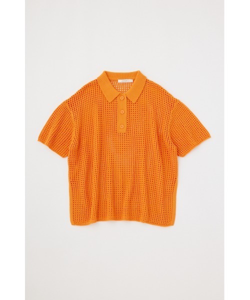 MOUSSY（マウジー）の「MESH S/S POLO KNIT トップス（Tシャツ