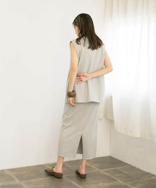 KBF(ケイビーエフ)の「ミニブークレIラインスカート(スカート・レディース・グレー系その他/アイボリー・ONE)」の12枚目の写真