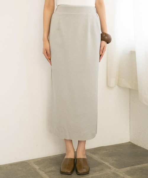 KBF(ケイビーエフ)の「ミニブークレIラインスカート(スカート・レディース・グレー系その他/アイボリー・ONE)」の14枚目の写真