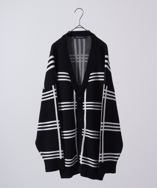 FUNALIVE（ファンアライブ）の「柄込みコットンダブルジャガードビッグカーデ（カーディガン/ボレロ・メンズ・グリーン系その他/ブラック系その他/グリーン系その他3/ブラック系その他2/グリーン系その他2/ベージュ系その他/ブラック系その他3・L/M）」の10枚目の写真