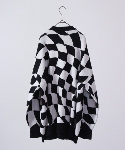 FUNALIVE（ファンアライブ）の「柄込みコットンダブルジャガードビッグカーデ（カーディガン/ボレロ・メンズ・グリーン系その他/ブラック系その他/グリーン系その他3/ブラック系その他2/グリーン系その他2/ベージュ系その他/ブラック系その他3・L/M）」の9枚目の写真