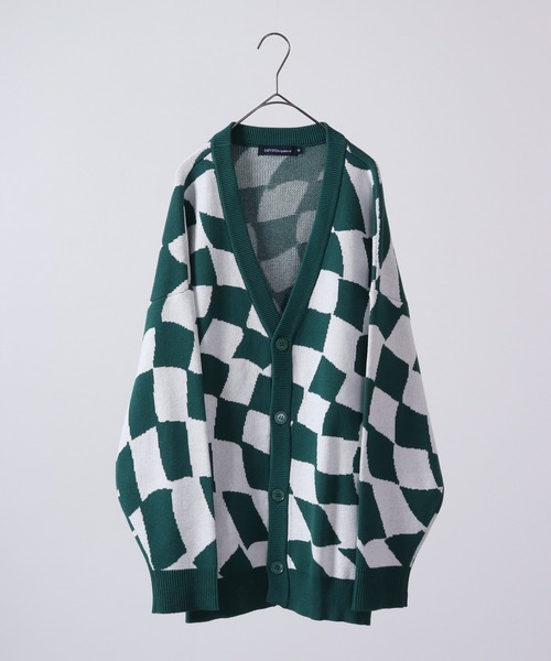 FUNALIVE（ファンアライブ）の「柄込みコットンダブルジャガードビッグカーデ（カーディガン/ボレロ・メンズ・グリーン系その他/ブラック系その他/グリーン系その他3/ブラック系その他2/グリーン系その他2/ベージュ系その他/ブラック系その他3・L/M）」の16枚目の写真