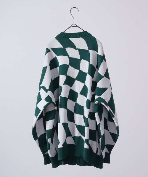 FUNALIVE（ファンアライブ）の「柄込みコットンダブルジャガードビッグカーデ（カーディガン/ボレロ・メンズ・グリーン系その他/ブラック系その他/グリーン系その他3/ブラック系その他2/グリーン系その他2/ベージュ系その他/ブラック系その他3・L/M）」の17枚目の写真