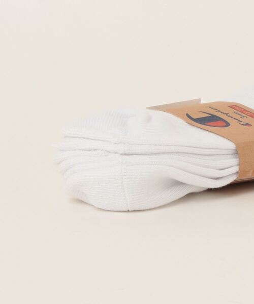 Champion(チャンピオン)の「【CHAMPION/チャンピオン】 ワンポイントクォーターソックス3P CMSCY202 ワンポイントロゴ 3足組(ソックス/靴下・メンズ・ホワイト/ネイビー/ブラック/グレー・SMALL/MEDIUM/LARGE)」の5枚目の写真