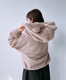 ブルゾン（ブラウン/茶色系・フェイクファー）ファッション通販