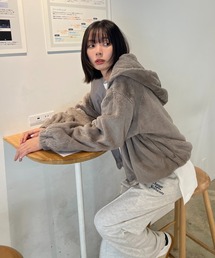 ☆ファーボリュームフードブルゾン