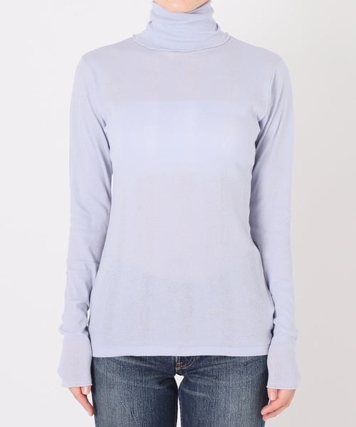 Charles Chaton（シャルルシャトン）の「【Robert P.Miller/ロバート・ピー・ミラー】sheer prib turtle L/S tee（Tシャツ/カットソー・レディース・ホワイト/ピンク/サックスブルー・FREE）」の3枚目の写真