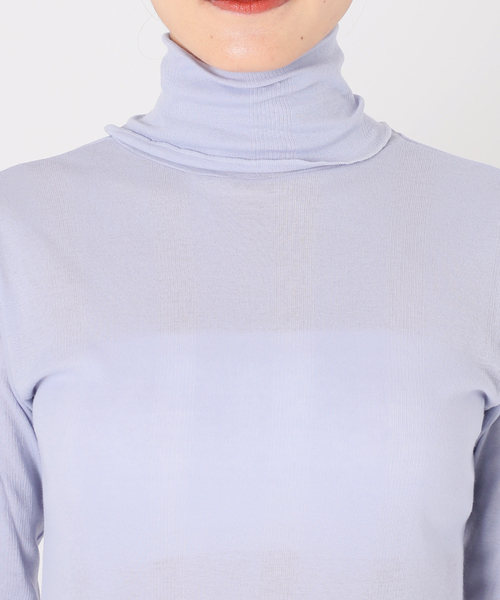 Charles Chaton（シャルルシャトン）の「【Robert P.Miller/ロバート・ピー・ミラー】sheer prib turtle L/S tee（Tシャツ/カットソー・レディース・ホワイト/ピンク/サックスブルー・FREE）」の6枚目の写真