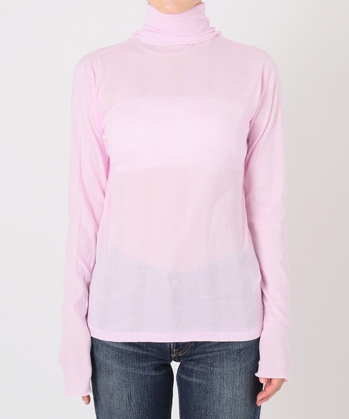 Charles Chaton（シャルルシャトン）の「【Robert P.Miller/ロバート・ピー・ミラー】sheer prib turtle L/S tee（Tシャツ/カットソー・レディース・ホワイト/ピンク/サックスブルー・FREE）」の15枚目の写真