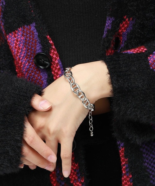 Anui(アニュイ)の「【UNISEX】チェーンブレスレット(ブレスレット・レディース・シルバー・FREE)」の3枚目の写真