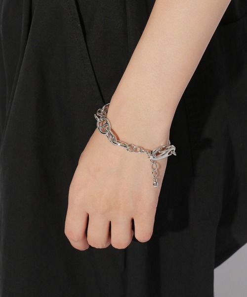 Anui(アニュイ)の「【UNISEX】チェーンブレスレット(ブレスレット・レディース・シルバー・FREE)」の9枚目の写真