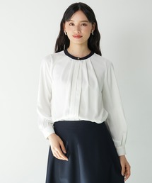 TRUDEA | 2WAYバンドカラー配色ブラウス(シャツ/ブラウス)