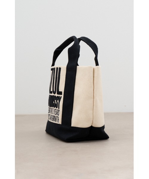 AZUL by moussy(アズールバイマウジー)の「15TH キャンバスミニトートバッグ(ショルダーバッグ・メンズ・オフホワイト/ブラック・FREE)」の18枚目の写真