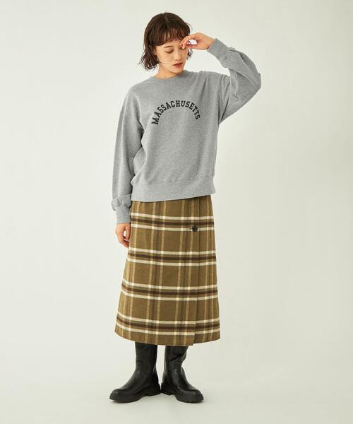 Goodwear(Since1983)（グッドウェア）の「【別注】＜Goodwear＞ロングスリーブ ロゴ スウェット プルオーバー（スウェット・レディース・ネイビー/ダークグレー/グレー・FREE）」の13枚目の写真