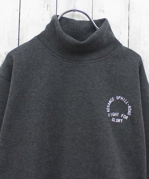 セール】裏起毛 タートルネックオーバーサイズトレーナー（スウェット