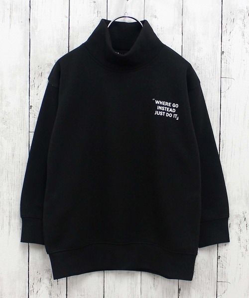 セール】裏起毛 タートルネックオーバーサイズトレーナー（スウェット