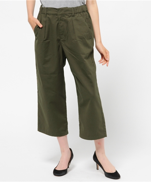 ikka(イッカ)の「ワイドパンツ(その他パンツ・レディース・オリーブ/ネイビー/ベージュ/ホワイト・LARGE/MEDIUM)」の3枚目の写真