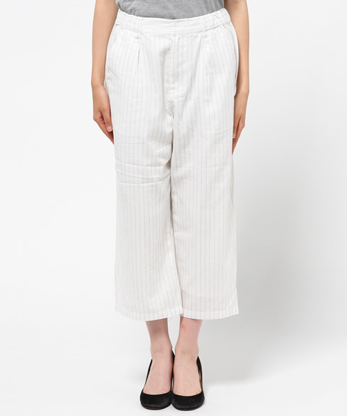 ikka(イッカ)の「ワイドパンツ(その他パンツ・レディース・オリーブ/ネイビー/ベージュ/ホワイト・LARGE/MEDIUM)」の5枚目の写真