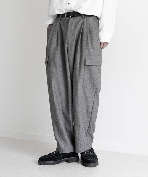 EDDEN ELLEN(エデンエレン)の「【EDDEN ELLEN】メランジTRカーゴスラックス(カーゴパンツ・メンズ・グレー/ブラック/ブラウン・SMALL/MEDIUM/LARGE)」の20枚目の写真