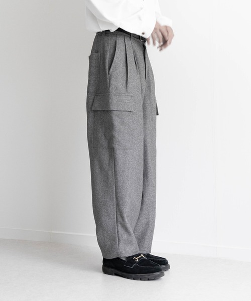 EDDEN ELLEN(エデンエレン)の「【EDDEN ELLEN】メランジTRカーゴスラックス(カーゴパンツ・メンズ・グレー/ブラック/ブラウン・SMALL/MEDIUM/LARGE)」の22枚目の写真