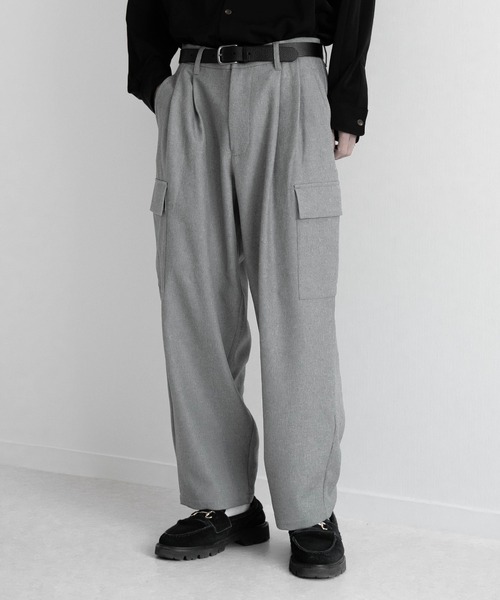 EDDEN ELLEN(エデンエレン)の「【EDDEN ELLEN】メランジTRカーゴスラックス(カーゴパンツ・メンズ・グレー/ブラック/ブラウン・SMALL/MEDIUM/LARGE)」の12枚目の写真