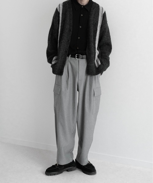 EDDEN ELLEN(エデンエレン)の「【EDDEN ELLEN】メランジTRカーゴスラックス(カーゴパンツ・メンズ・グレー/ブラック/ブラウン・SMALL/MEDIUM/LARGE)」の15枚目の写真