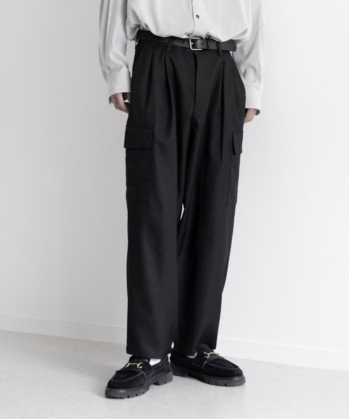 EDDEN ELLEN(エデンエレン)の「【EDDEN ELLEN】メランジTRカーゴスラックス(カーゴパンツ・メンズ・グレー/ブラック/ブラウン・SMALL/MEDIUM/LARGE)」の7枚目の写真