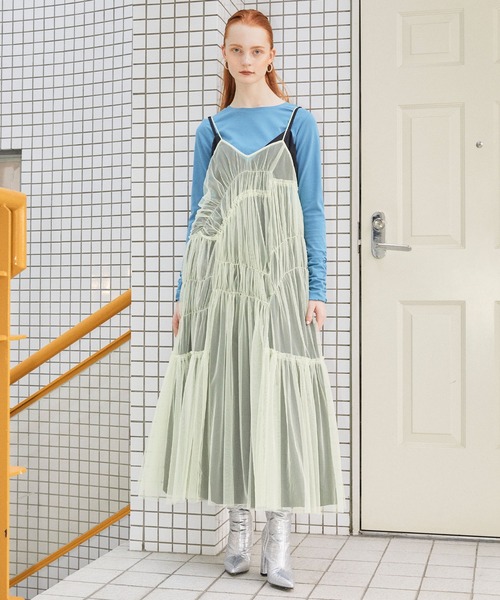 ELLEgirl（エルガール）の「2wayバックオープンロンT【ELLEgirl/エル ガール】（Tシャツ/カットソー・レディース・ブルー/ブラック/グリーン/オレンジ・FREE）」の16枚目の写真