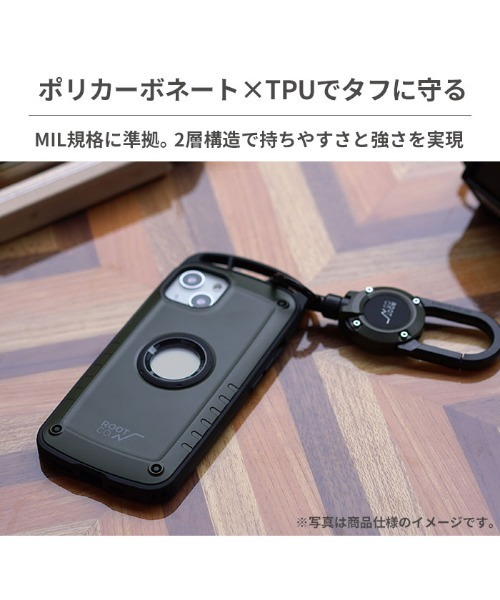 iPhone 15/15 Pro 専用 ROOT CO. GRAVITY Shock Resist Case Pro