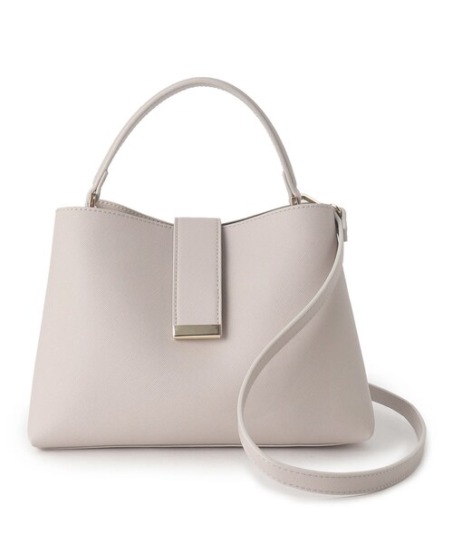 OPAQUE.CLIP（オペークドットクリップ）の「◆【通勤・セレモニー対応/2WAY】ミドルワンハンドルバッグ（ショルダーバッグ・レディース・ベージュ/ブラック/グレー・00）」の2枚目の写真