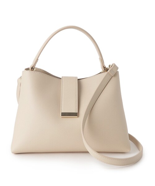 OPAQUE.CLIP（オペークドットクリップ）の「◆【通勤・セレモニー対応/2WAY】ミドルワンハンドルバッグ（ショルダーバッグ・レディース・ベージュ/ブラック/グレー・00）」の9枚目の写真