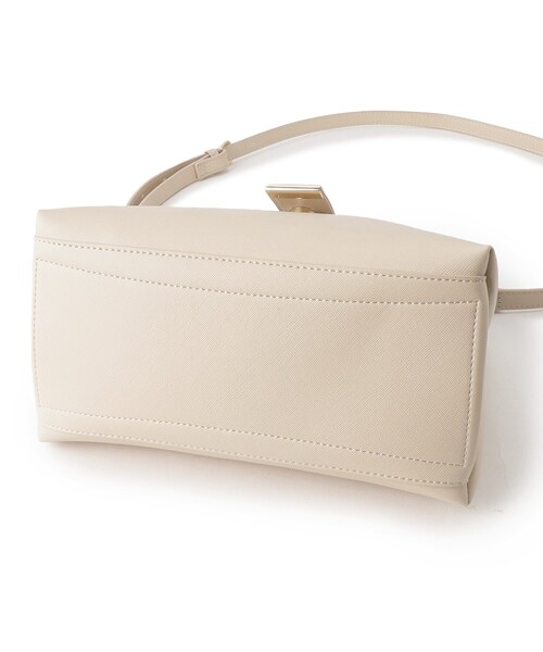 OPAQUE.CLIP（オペークドットクリップ）の「◆【通勤・セレモニー対応/2WAY】ミドルワンハンドルバッグ（ショルダーバッグ・レディース・ベージュ/ブラック/グレー・00）」の12枚目の写真