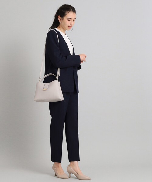 OPAQUE.CLIP（オペークドットクリップ）の「◆【通勤・セレモニー対応/2WAY】ミドルワンハンドルバッグ（ショルダーバッグ・レディース・ベージュ/ブラック/グレー・00）」の19枚目の写真