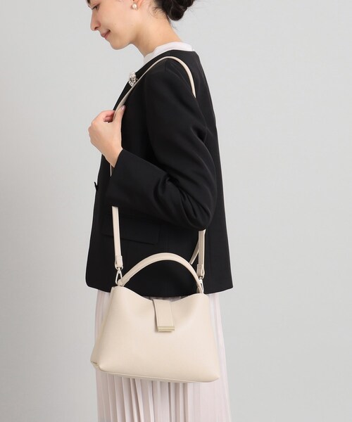 OPAQUE.CLIP（オペークドットクリップ）の「◆【通勤・セレモニー対応/2WAY】ミドルワンハンドルバッグ（ショルダーバッグ・レディース・ベージュ/ブラック/グレー・00）」の22枚目の写真