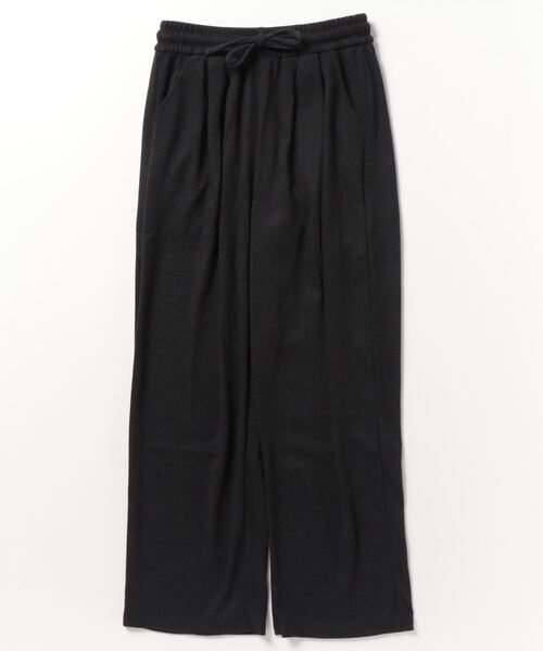 FREE STYLISTS（フリー スタイリスト）の「暖かい起毛素材ワイドパンツ（スウェットパンツ・レディース・グレー/チャコールグレー/ベージュ/ブラック・FREE）」の9枚目の写真